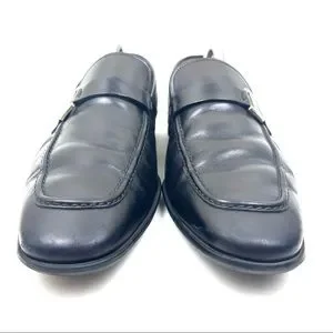 Magnanni Lino Black Leather Side Buckle Loafers Dress Shoes Mens Size 8 M 15061 Men main image 4